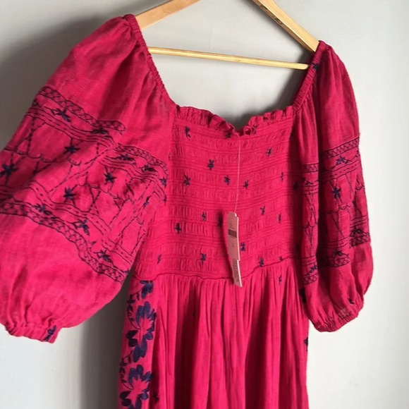 NEW Anthropologie Bonnie Smocked Midi Dress - Picture 8 of 12